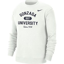 Nike Men's Gonzaga Bulldogs White Everyday Campus Crew Neck Sweatshirt