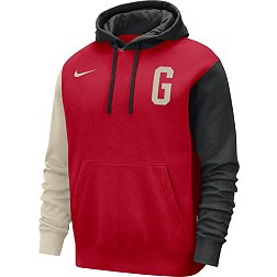 Nike Men's Georgia Bulldogs Red Club Fleece Wordmark Pullover Hoodie