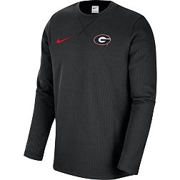 Nike Men's Georgia Bulldogs Black Dri-FIT Crew Long Sleeve T-Shirt