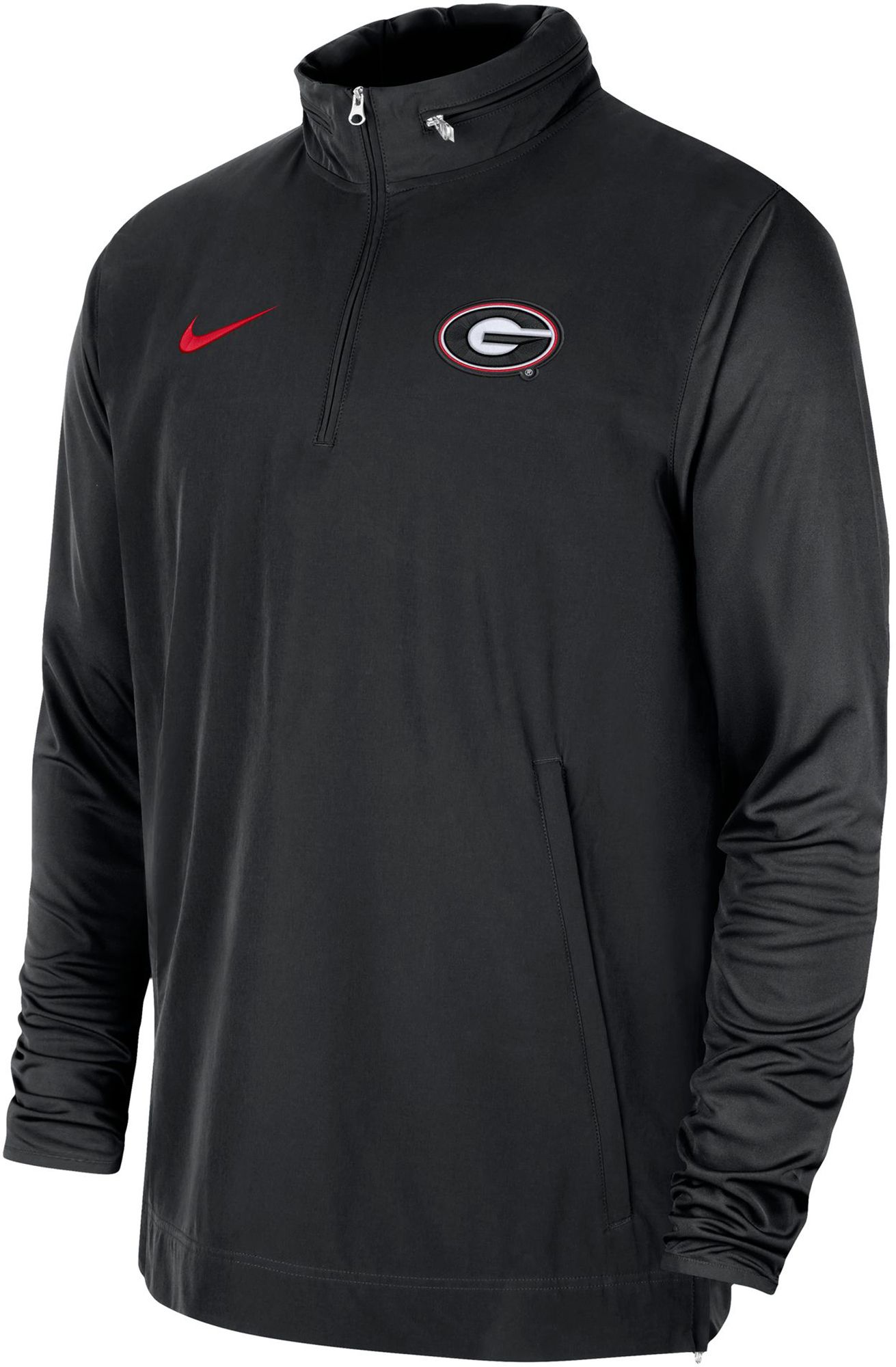 Nike Men's Georgia Bulldogs Black Lightweight Football Coach's Jacket