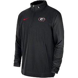 Nike Men's Georgia Bulldogs Black Lightweight Football Coach's Jacket