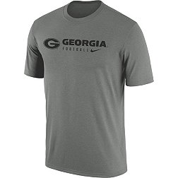 Nike Men's Georgia Bulldogs Grey Dri-FIT Legend Football Team Issue T-Shirt