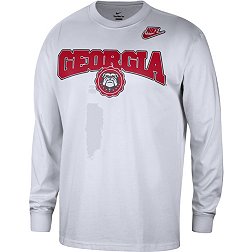 Nike Men's Georgia Bulldogs White Max90 JV Long Sleeve T-Shirt