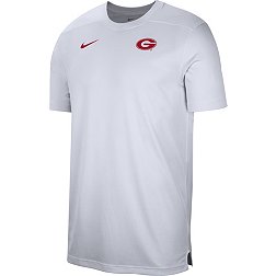 Nike Men's Georgia Bulldogs White Football Coach Dri-FIT UV T-Shirt