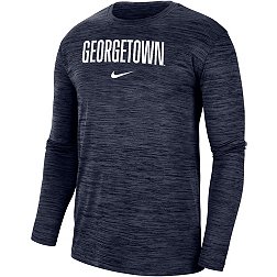 Nike Men's Georgetown Hoyas Blue Dri-FIT Velocity Football Team Issue T-Shirt