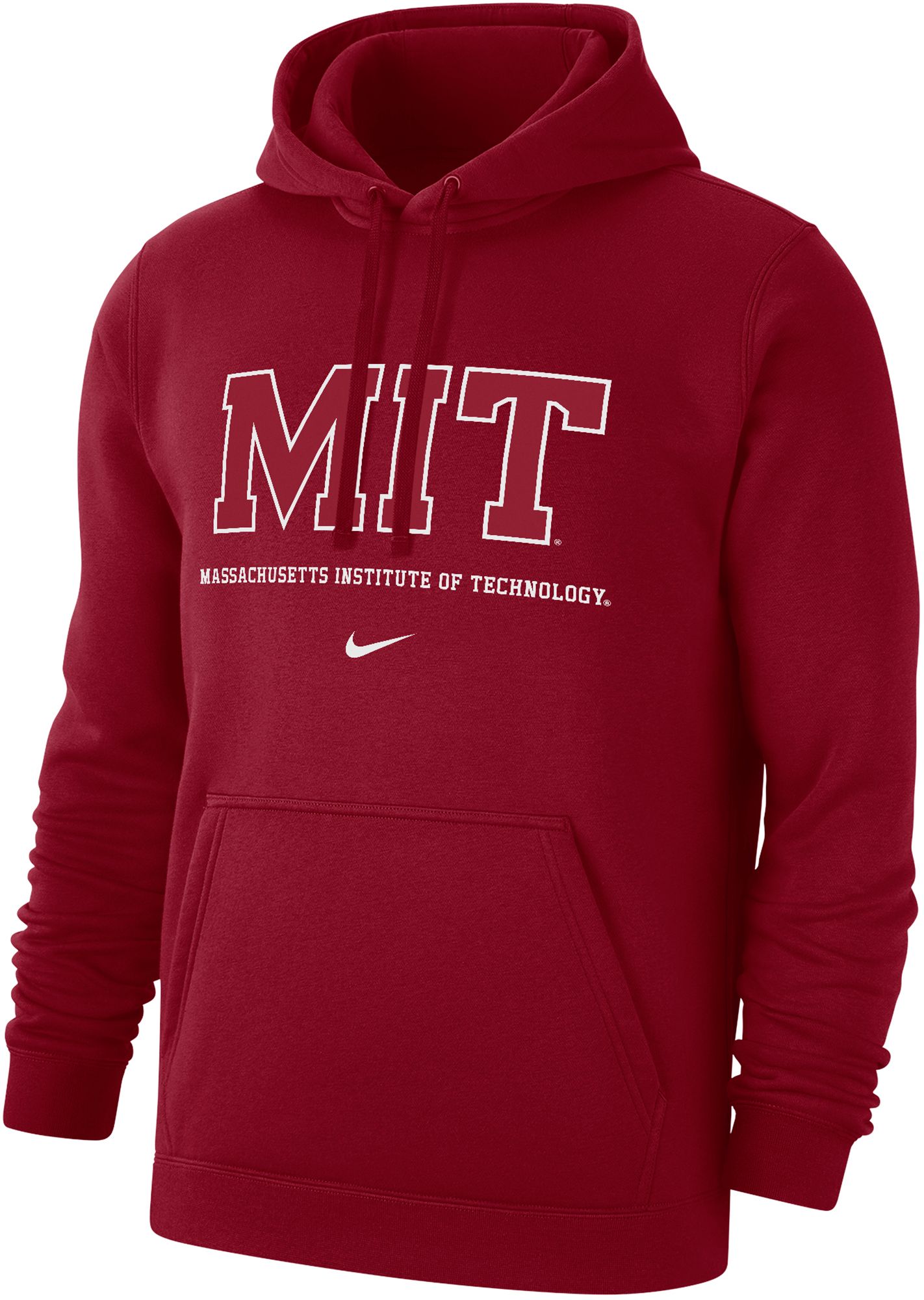 Nike Men's Harvard Crimson Crimson Wordmark Club Fleece Pullover Hoodie
