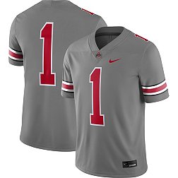 Nike Men's Ohio State Buckeyes Grey Dri-FIT Alternate Game Football Jersey