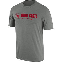 Nike Men's Ohio State Buckeyes Gray Dri-FIT Legend Football Team Issue T-Shirt