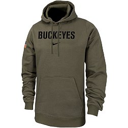 Nike Men's Ohio State Buckeyes Olive Club Fleece Military Appreciation Pullover Hoodie