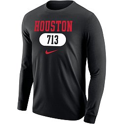 Nike Men's Houston Cougars Black Houston 713 Area Code Long Sleeve T-Shirt