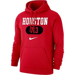 Nike Men's Houston Cougars Red Houston 713 Area Code Club Fleece Pullover Hoodie