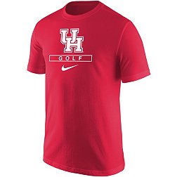 Nike Men's Houston Cougars Red Golf Core Cotton T-Shirt