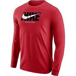 Nike Men's Houston Cougars Houston Red City 3.0 Long Sleeve T-Shirt