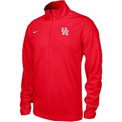 Nike Men's Houston Cougars Red Logo Quarter-Zip