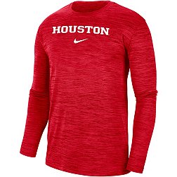 Nike Men's Houston Cougars Red Dri-FIT Velocity Football Team Issue T-Shirt