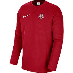 Nike Men's Ohio State Buckeyes Scarlet Dri-FIT Crew Long Sleeve T-Shirt
