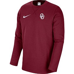 Nike Men's Oklahoma Sooners Crimson Dri-FIT Crew Long Sleeve T-Shirt