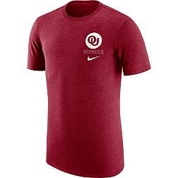 Nike Men's Oklahoma Sooners Crimson Tri-Blend Retro Logo T-Shirt