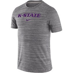 Nike Men's Kansas State Wildcats SilverGrey Dri-FIT Velocity Football Team Issue T-Shirt