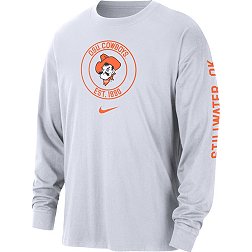 Nike Men's Oklahoma State Cowboys White Max90 Heritage Long Sleeve T-Shirt