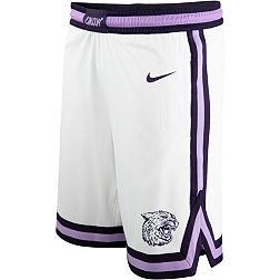 Nike Men's Kansas State Wildcats White Replica Basketball Shorts