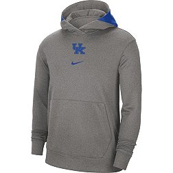 Nike Men's Kentucky Wildcats Grey Spotlight Pullover Basketball Hoodie
