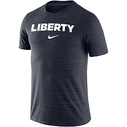 Nike Men's Liberty Flames Navy Dri-FIT Velocity Football Team Issue T-Shirt