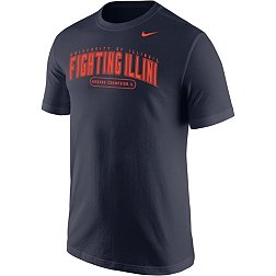 Nike Men's Illinois Fighting Illini Blue Core Cotton T-Shirt