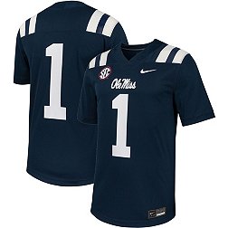 Nike Men's Ole Miss Rebels Blue Untouchable Home Game Football Jersey