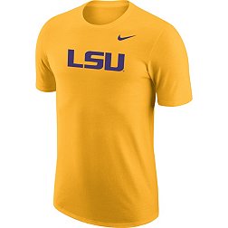 Nike Men's LSU Tigers Gold Legend Wordmark T-Shirt