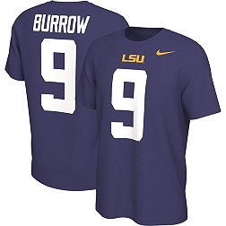 Nike Men's LSU Tigers #9 Purple Burrow Retro Football Jersey T-Shirt