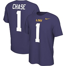 Nike Men's LSU Tigers #2 Purple Justin Jefferson Football Jersey T-Shirt