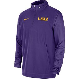 Nike Men's LSU Tigers Purple Lightweight Football Coach's Jacket