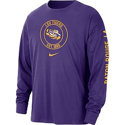 Nike Men's LSU Tigers Purple Max90 Heritage Long Sleeve T-Shirt
