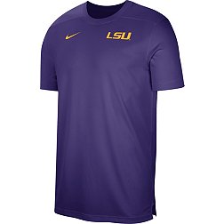 Nike Men's LSU Tigers Purple Football Coach Dri-FIT UV T-Shirt