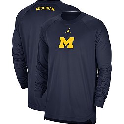 Nike Men's Michigan Wolverines Navy Spotlight Long Sleeve Shirt