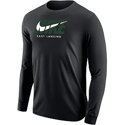 Nike Men's Michigan State Spartans East Lansing Black City 3.0 Long Sleeve T-Shirt