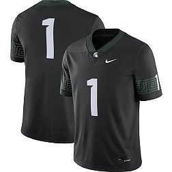 Nike Men's Michigan State Spartans #1 Black Alternate Dri-FIT Game Football Jersey