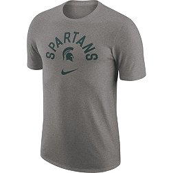 Nike Men's Michigan State Spartans Grey University Arch Logo T-Shirt