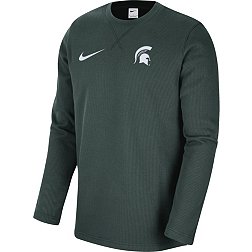 Nike Men's Michigan State Spartans Green Dri-FIT Crew Long Sleeve T-Shirt