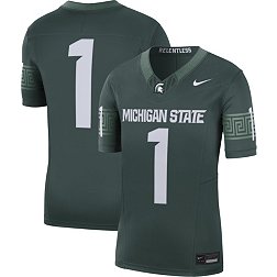 Nike Men's Michigan State Spartans #1 Green Dri-FIT Limited VF Football Jersey