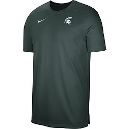 Nike Men's Michigan State Spartans Green Football Coach Dri-FIT UV T-Shirt