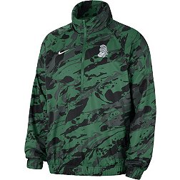 Nike Men's Michigan State Spartans Green Windrunner Woven Anorak Half-Zip Jacket