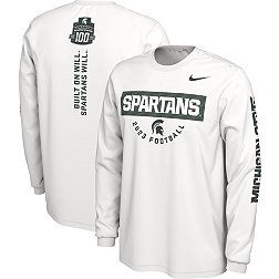 Nike Men's Michigan State Spartans White Student Body Long Sleeve Shirt