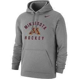 Nike Men's Minnesota Golden Gophers Grey Hockey Fleece Pullover Hoodie
