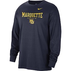 Nike Men's Marquette Golden Eagles Navy Long Sleeve T-Shirt