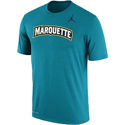 Nike Men's Marquette Golden Eagles Turquoise Wordmark Dri-FIT T-Shirt
