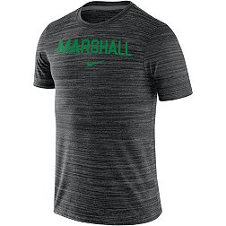 Nike Men's Marshall Thundering Herd Black Dri-FIT Velocity Football Team Issue T-Shirt