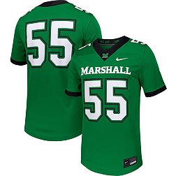 Nike Men's Marshall Thundering Herd #55 Green Replica Home Football Jersey