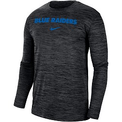 Nike Men's Middle Tennessee State Blue Raiders Black Dri-FIT Velocity Football Team Issue T-Shirt